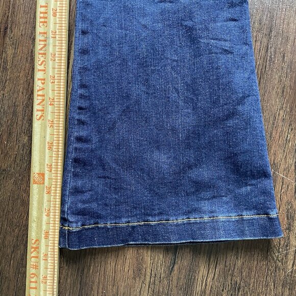 SPANX FLARE Dark Blue Midnight pull-on Jeans MEDIUM - Picture 7 of 10